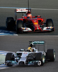 Mercedes-W05-vs-Ferrari-F14T