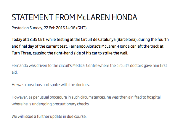 McLaren-Alonso-Test