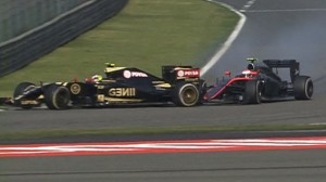 Maldonado Button China F1 2015