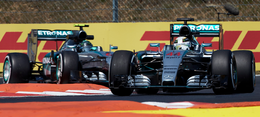 Hamilton Rosberg Hungaroring F1 2015