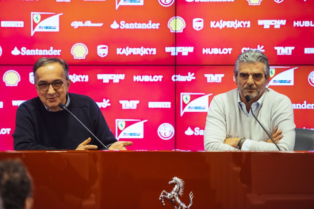 Marchionne e Arrivabene