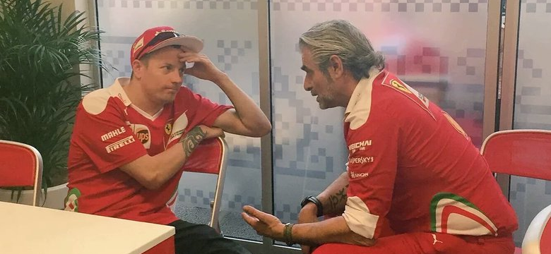 Raikkonen e Arrivabene, insieme dopo il Gp d'Europa a Baku