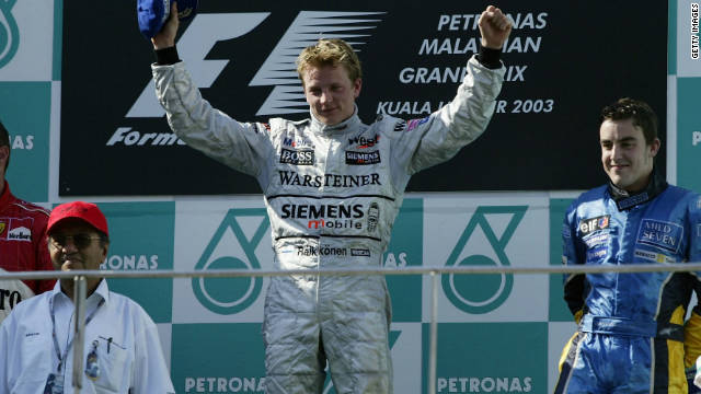 Malesia F1 2003 podium