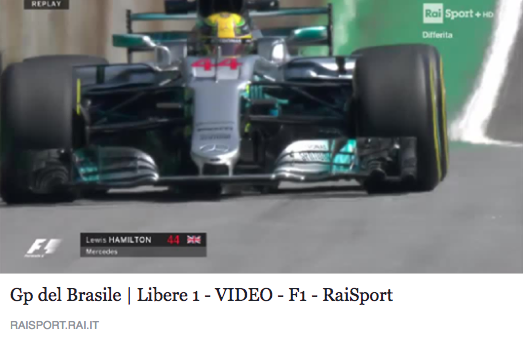Gp Brasile - Prove Libere 1 - video