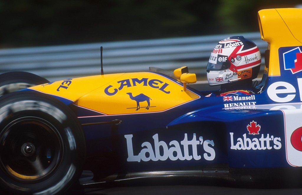 1992 Hungarian Grand Prix. Hungaroring, Hungary. 14-16 August 1992. Nigel Mansell (Williams FW14B Renault) 2nd position. He also won the Formula One Drivers World Championship. Ref-92 HUN 23. World Copyright - LAT Photographic
