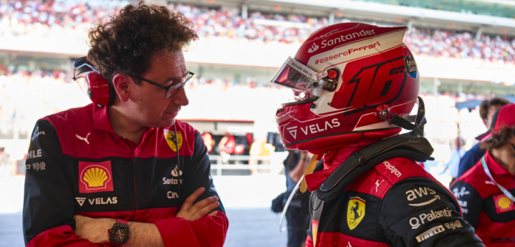 Binotto e Leclerc, Spagna Gp