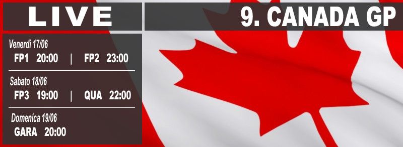Diretta Canada F1 Gp 2022