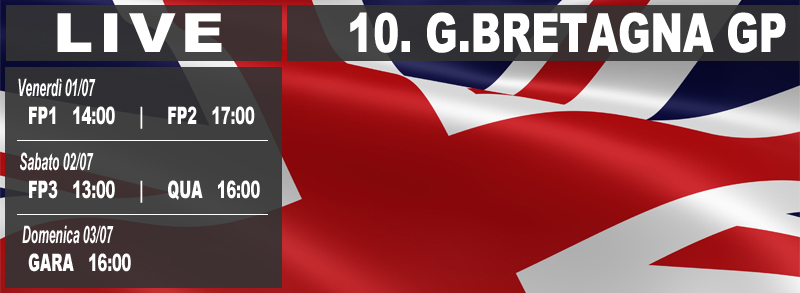 Diretta GRAN BRETAGNA F1 GP