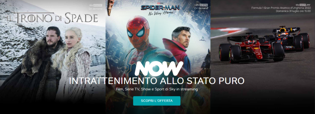 NOW - F1 in Streaming