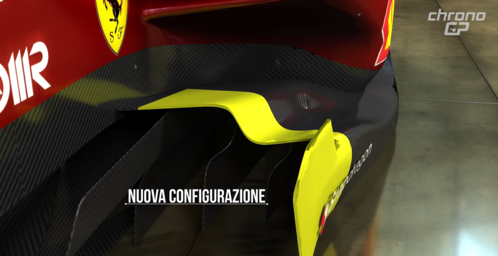 Ferrari F1-75: nuovo ingresso dei canali venturi
